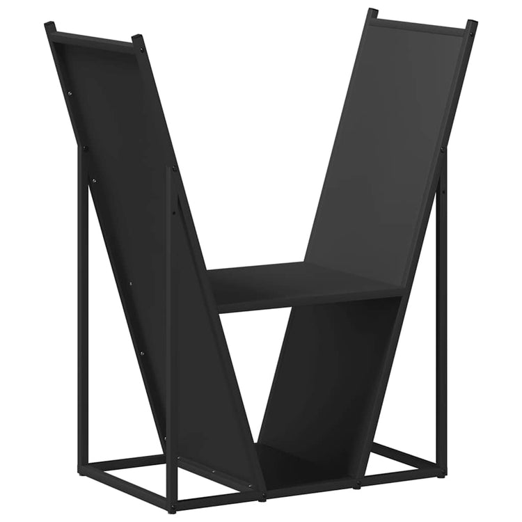 Vidaxx support à bois de chauffage 69,5x35x81 cm acier laminé à froid noir