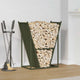 Vidaxx support à bois de chauffage 69,5x35x81 cm acier laminé à froid vert olive