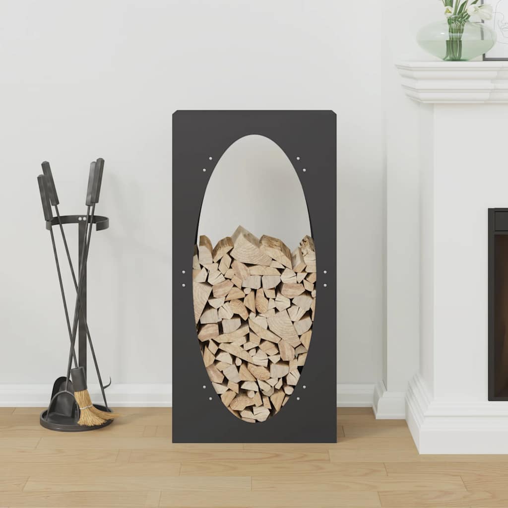 Vidaxx support à bois de chauffage 50x23x100 cm acier laminé à froid noir