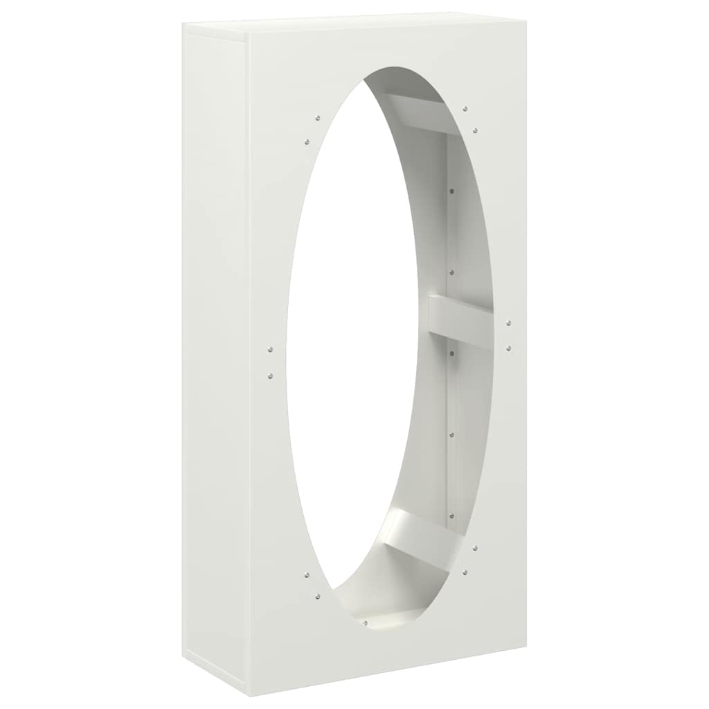 Vidaxx support à bois de chauffage 50x23x100 cm acier laminé à froid blanc