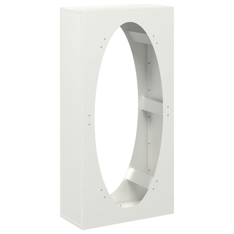 Vidaxx support à bois de chauffage 50x23x100 cm acier laminé à froid blanc