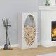 Vidaxx support à bois de chauffage 50x23x100 cm acier laminé à froid blanc
