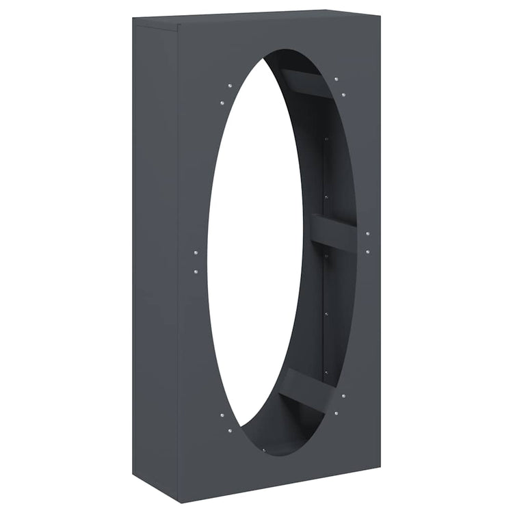 Vidaxx support à bois de chauffage 50x23x100 cm acier laminé à froid anthracite