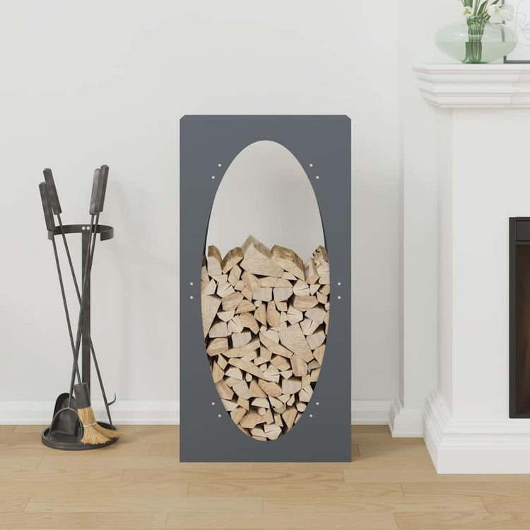Vidaxx support à bois de chauffage 50x23x100 cm acier laminé à froid anthracite