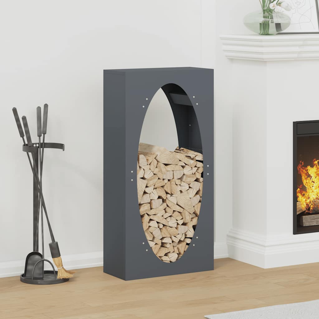 Vidaxx support à bois de chauffage 50x23x100 cm acier laminé à froid anthracite