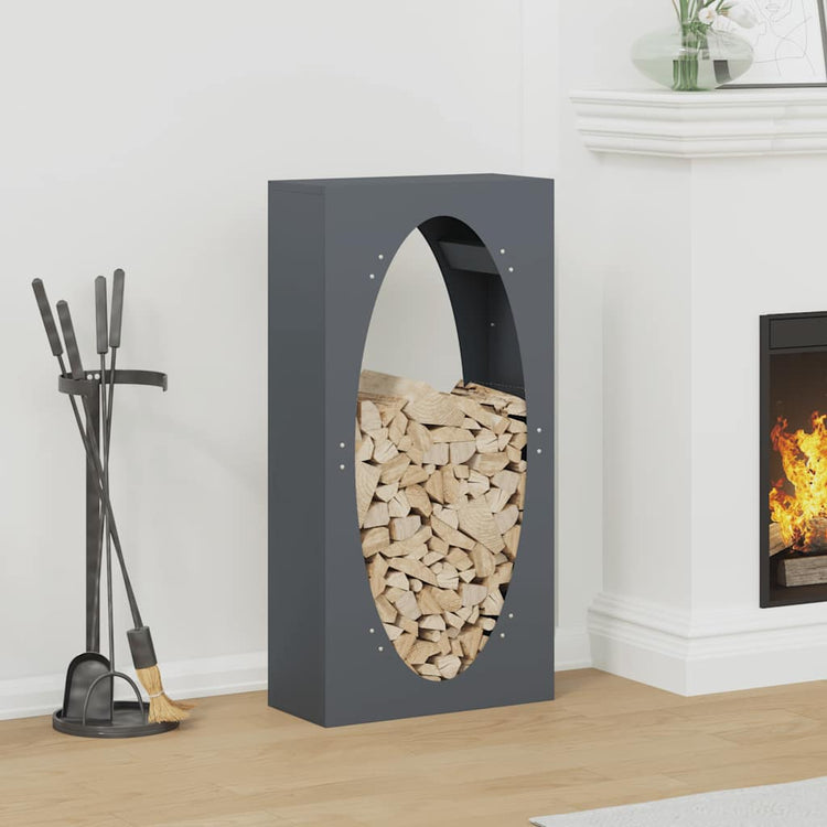 Vidaxx support à bois de chauffage 50x23x100 cm acier laminé à froid anthracite