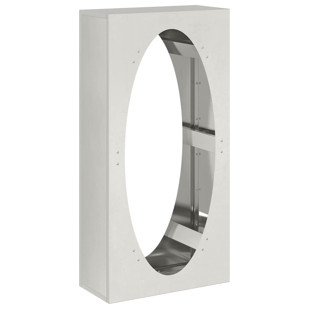 Vidaxx support à bois de chauffage 50x23x100 cm en acier inoxydable