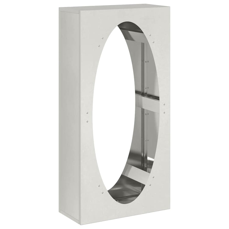 Vidaxx support à bois de chauffage 50x23x100 cm en acier inoxydable
