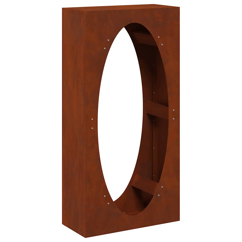 Vidaxx support à bois de chauffage 50x23x100 cm en acier résistant aux intempéries