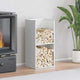 Vidaxx support à bois de chauffage 40x30x80 cm acier laminé à froid blanc