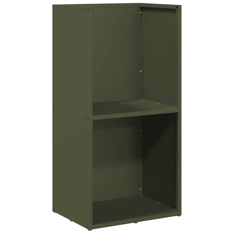 Vidaxx support à bois de chauffage 40x30x80 cm acier laminé à froid vert olive