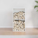 Vidaxx support à bois de chauffage 40x30x75 cm acier laminé à froid blanc