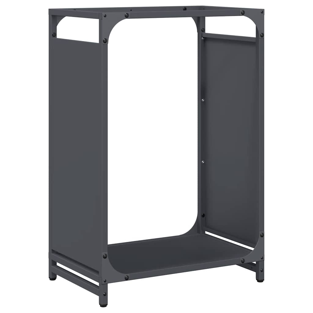 VidaXL support à bois de chauffage 44x28x65 cm acier laminé à froid, anthracite