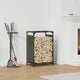 Vidaxx support à bois de chauffage 44x28x65 cm acier laminé à froid vert olive