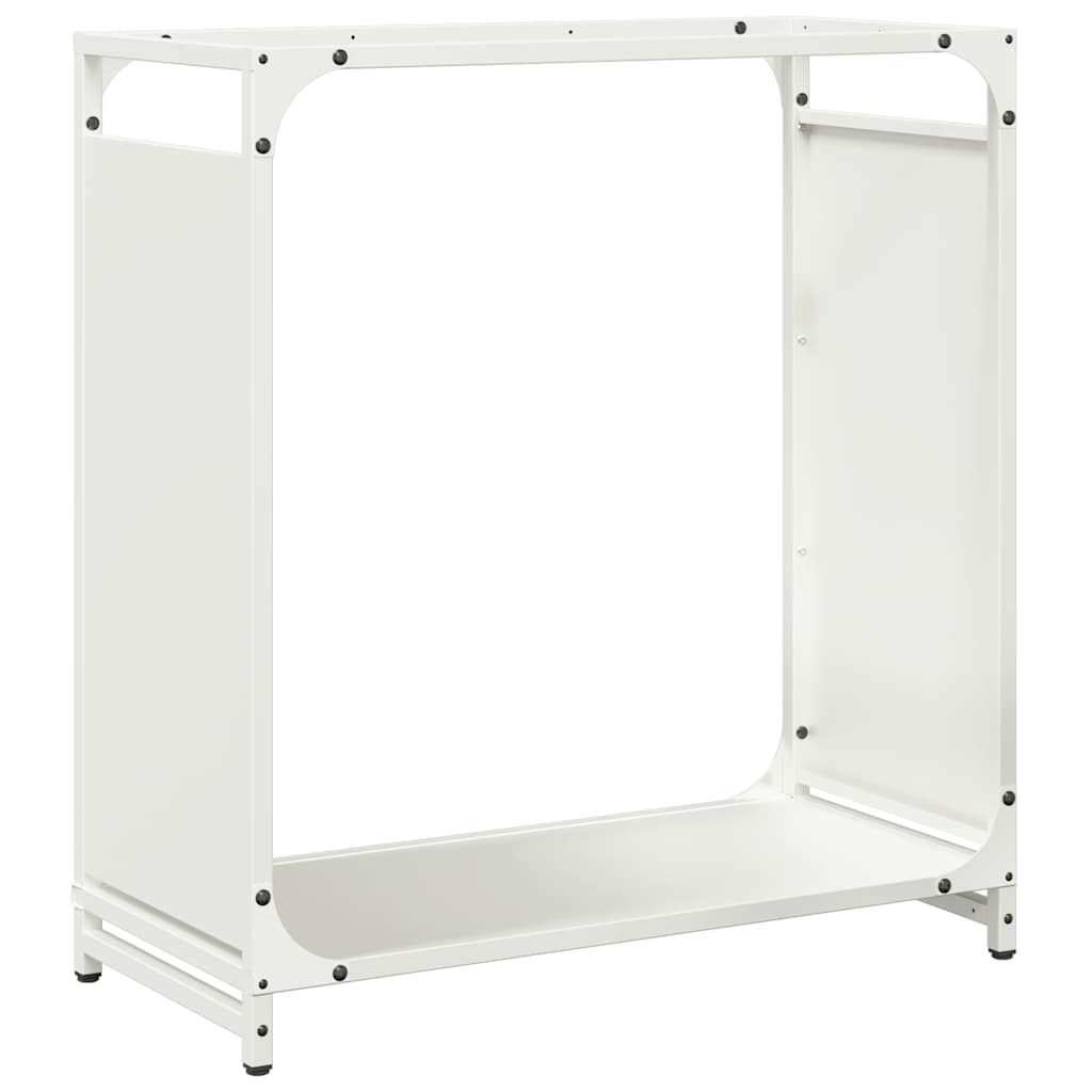 Vidaxx support à bois de chauffage 60x28x65 cm acier laminé à froid blanc