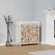 Vidaxx support à bois de chauffage 60x28x65 cm acier laminé à froid blanc