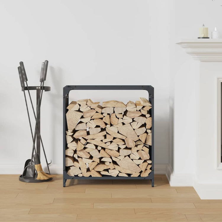 Vidaxx support à bois de chauffage 60x28x65 cm acier laminé à froid anthracite