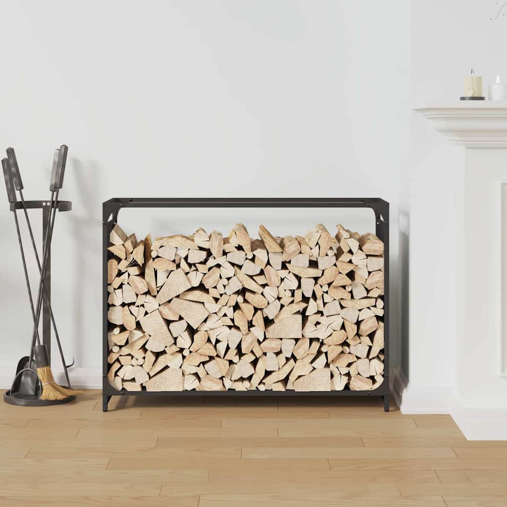 Vidaxx support à bois de chauffage 90x28x65 cm acier laminé à froid noir