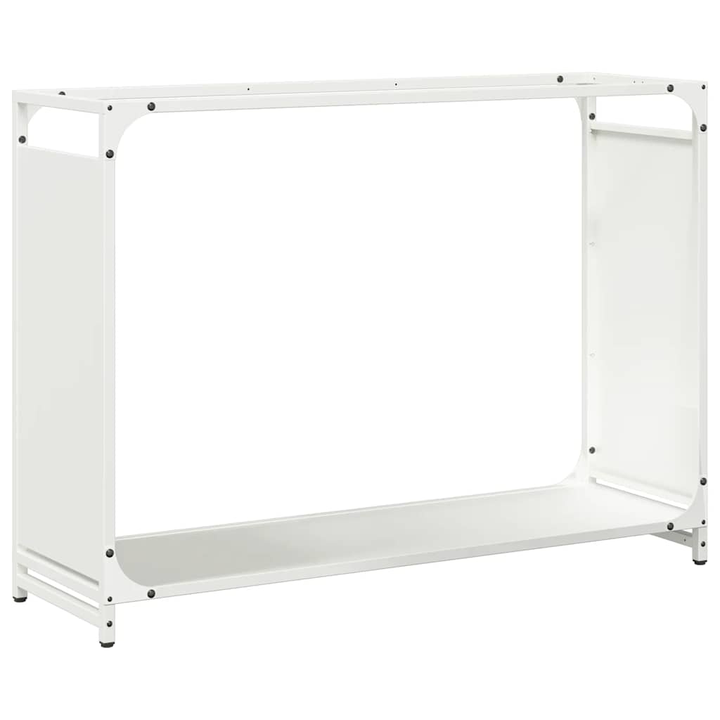 Vidaxx support à bois de chauffage 90x28x65 cm acier laminé à froid blanc