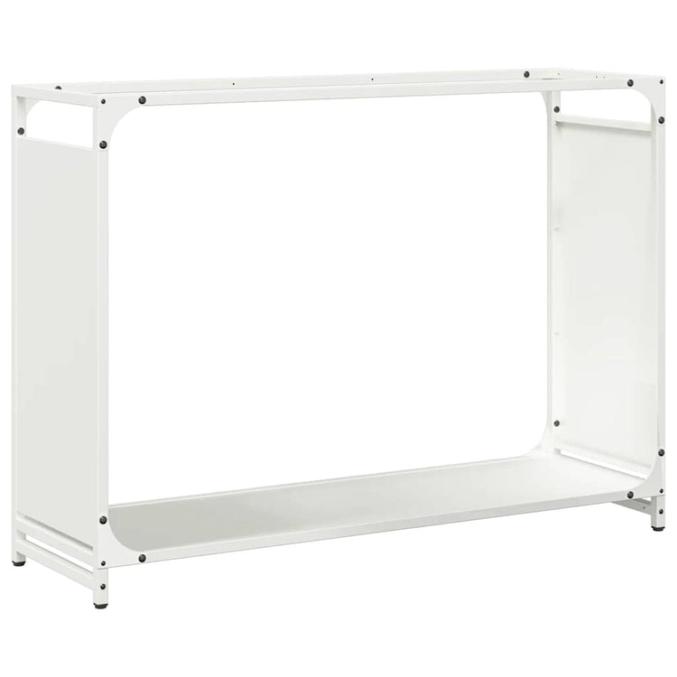 Vidaxx support à bois de chauffage 90x28x65 cm acier laminé à froid blanc