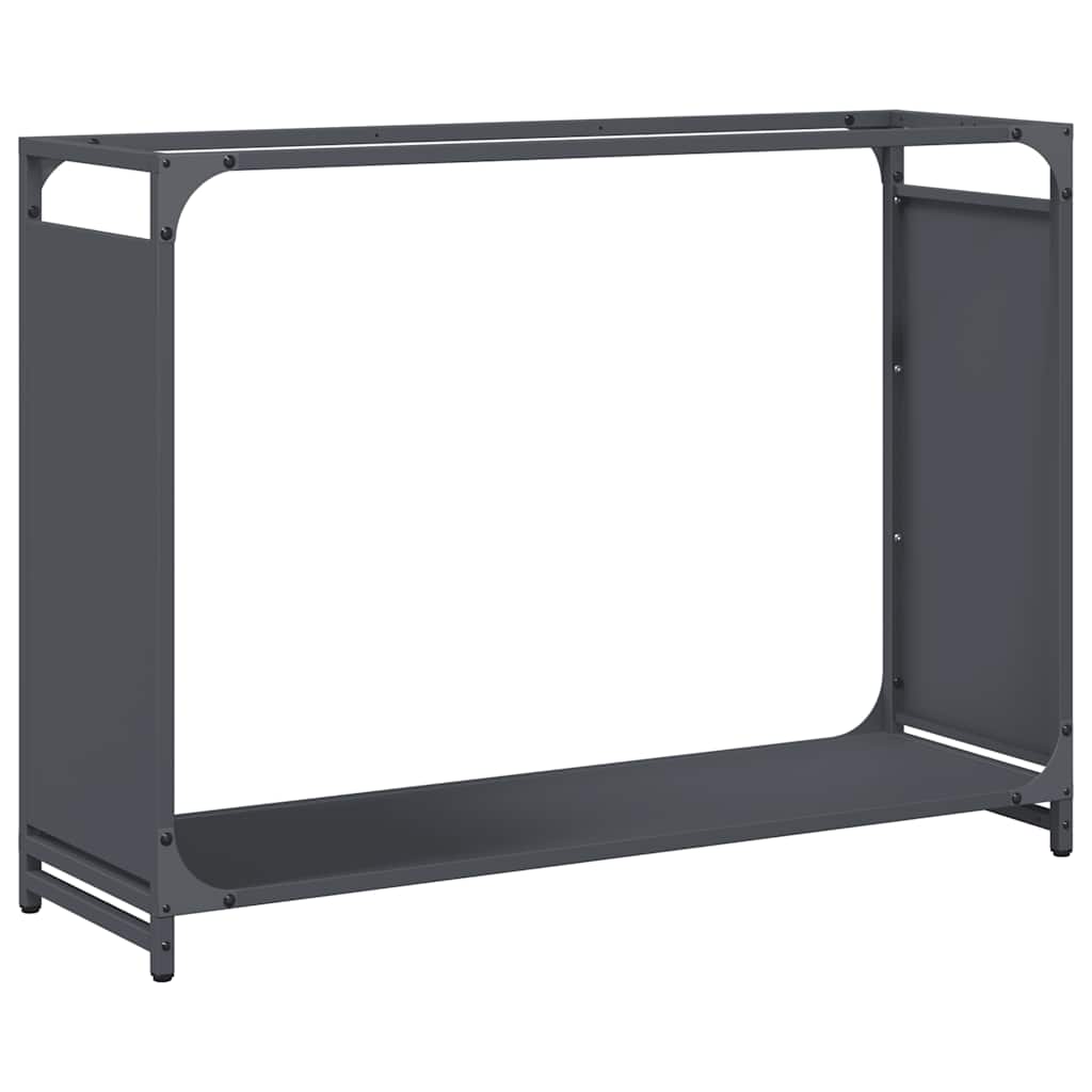 VidaXL support à bois de chauffage 90x28x65 cm acier laminé à froid anthracite