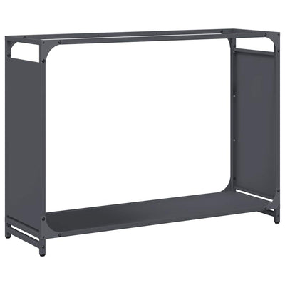 VidaXL support à bois de chauffage 90x28x65 cm acier laminé à froid anthracite