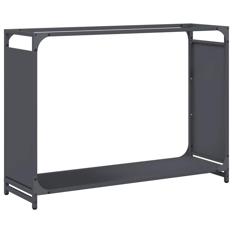 VidaXL support à bois de chauffage 90x28x65 cm acier laminé à froid anthracite