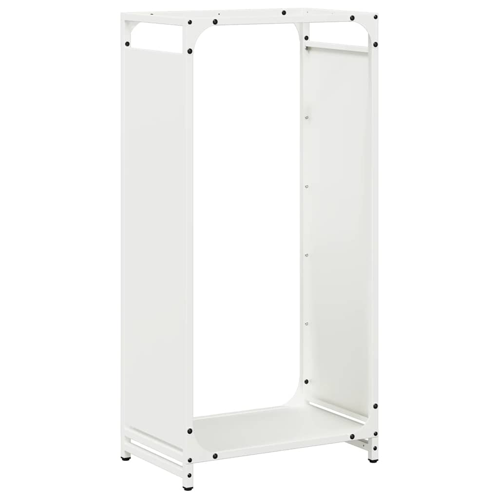 Vidaxx support à bois de chauffage 44x28x90 cm acier laminé à froid blanc