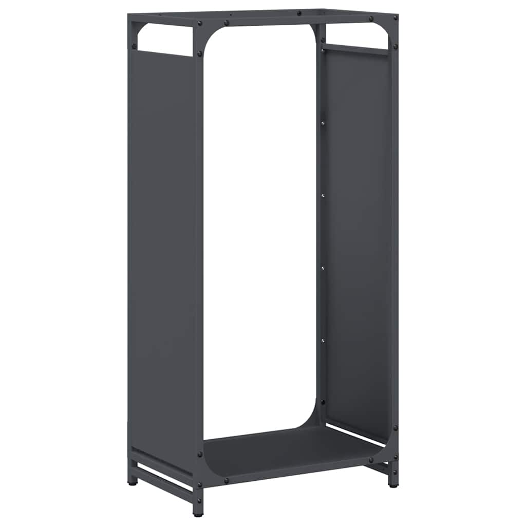 VidaXL support à bois de chauffage 44x28x90 cm acier laminé à froid, anthracite