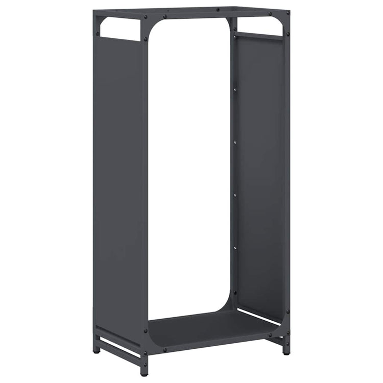 VidaXL support à bois de chauffage 44x28x90 cm acier laminé à froid, anthracite