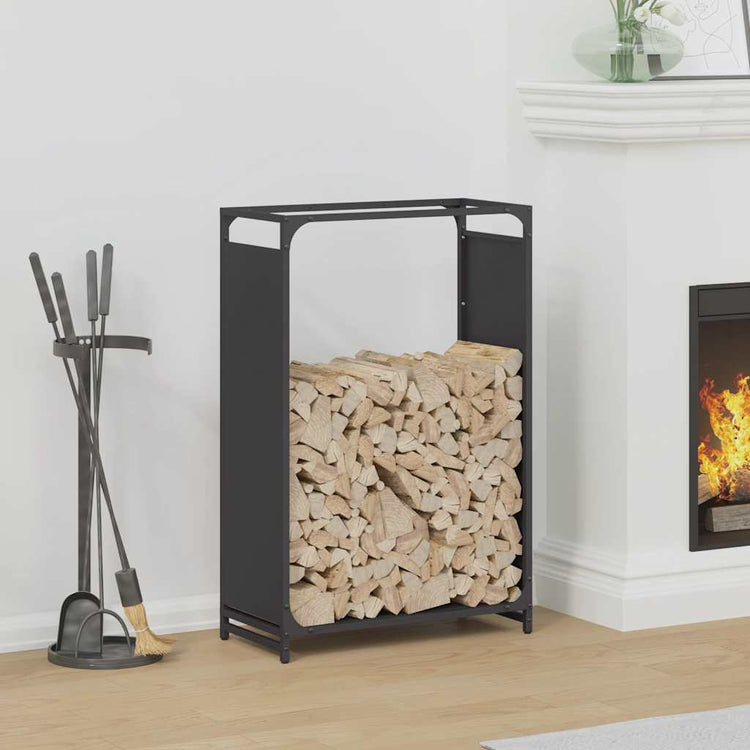 Vidaxx support à bois de chauffage 60x28x90 cm acier laminé à froid noir