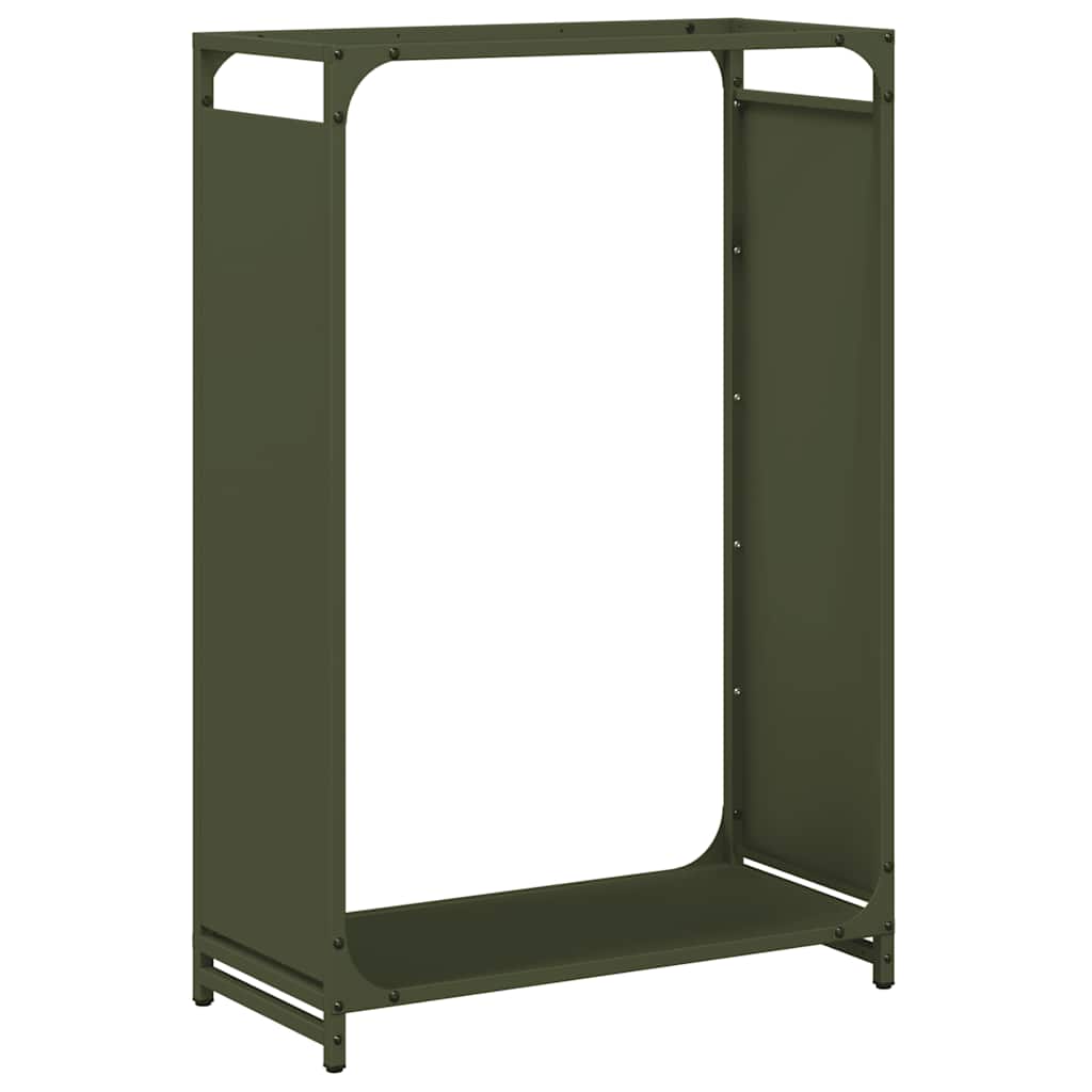 Vidaxx support à bois de chauffage 60x28x90 cm acier laminé à froid vert olive