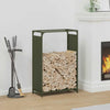 Vidaxx support à bois de chauffage 60x28x90 cm acier laminé à froid vert olive