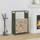 Vidaxx support à bois de chauffage 60x28x90 cm acier laminé à froid vert olive