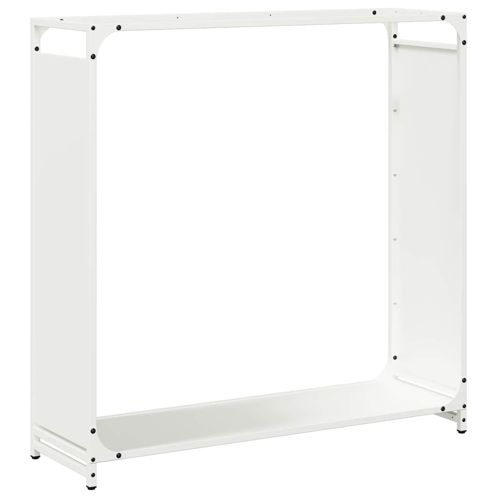 Vidaxx support à bois de chauffage 90x28x90 cm acier laminé à froid blanc