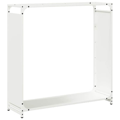 Vidaxx support à bois de chauffage 90x28x90 cm acier laminé à froid blanc