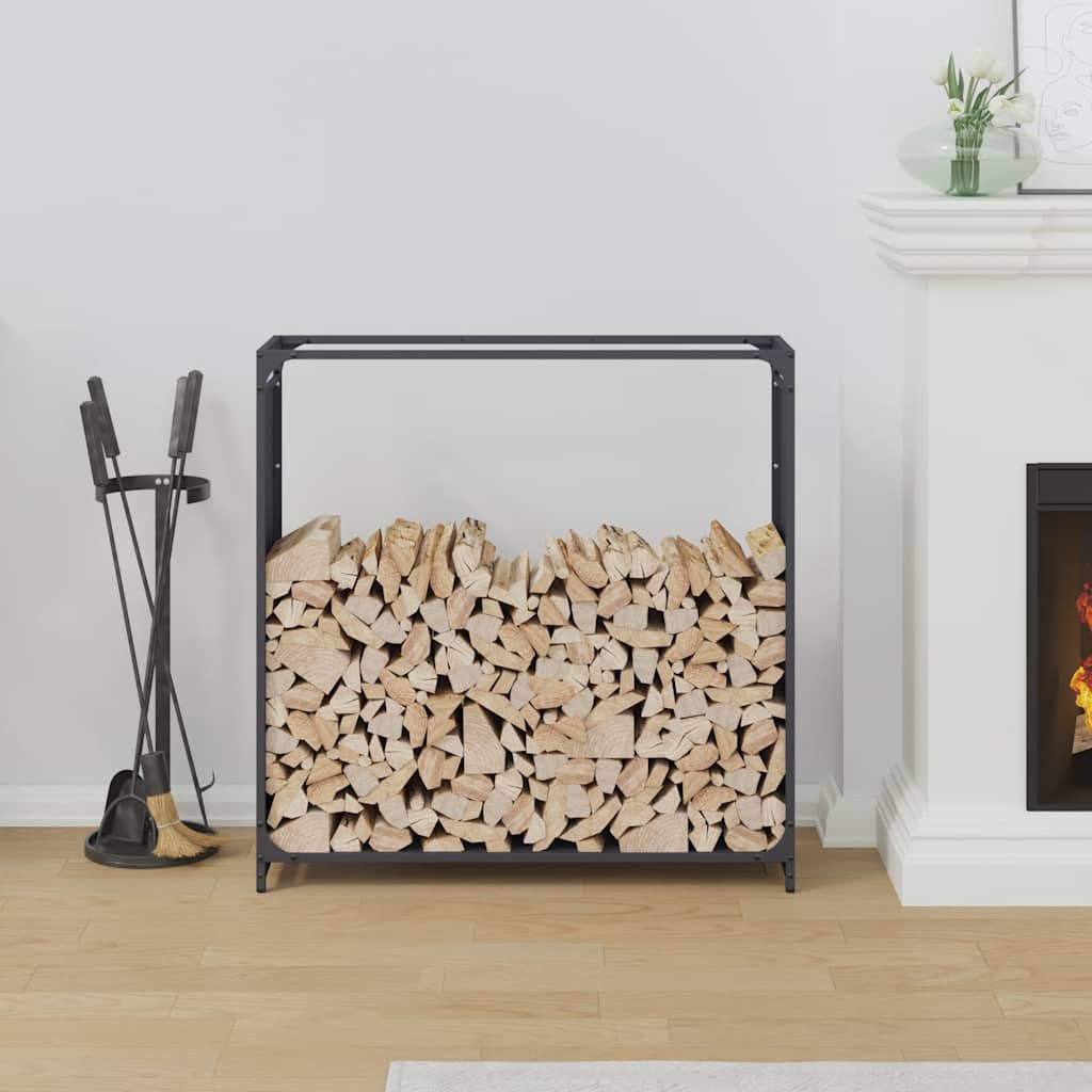 Vidaxx support à bois de chauffage 90x28x90 cm acier laminé à froid anthracite