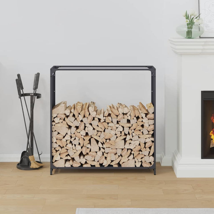 Vidaxx support à bois de chauffage 90x28x90 cm acier laminé à froid anthracite
