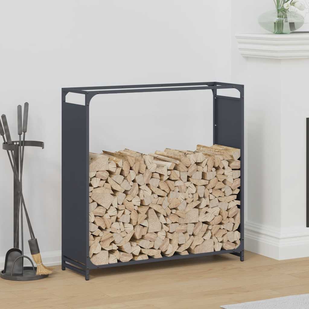 Vidaxx support à bois de chauffage 90x28x90 cm acier laminé à froid anthracite