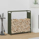 Vidaxx support à bois de chauffage 90x28x90 cm acier laminé à froid vert olive