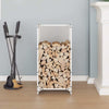 Vidaxx support à bois de chauffage 40x30x80 cm acier laminé à froid blanc