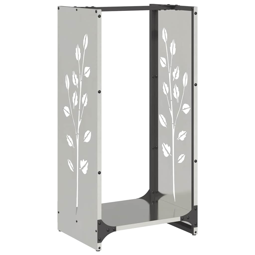 Vidaxx support à bois de chauffage 40x30x80 cm en acier inoxydable