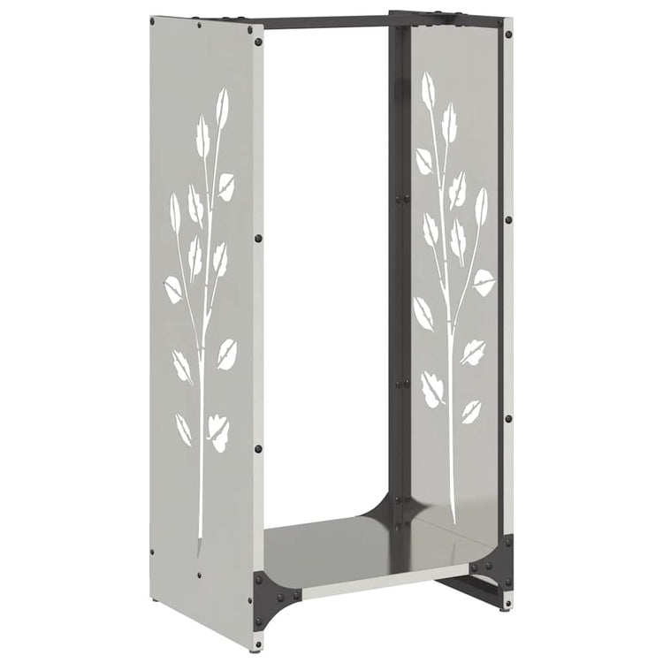Vidaxx support à bois de chauffage 40x30x80 cm en acier inoxydable
