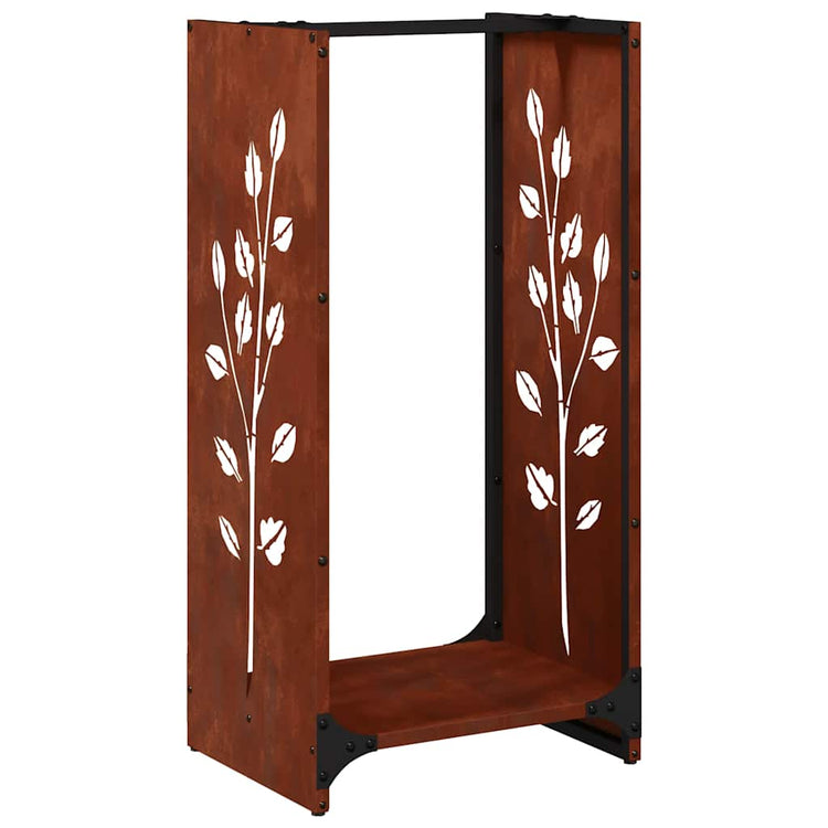 Vidaxx support à bois de chauffage 40x30x80 cm en acier résistant aux intempéries