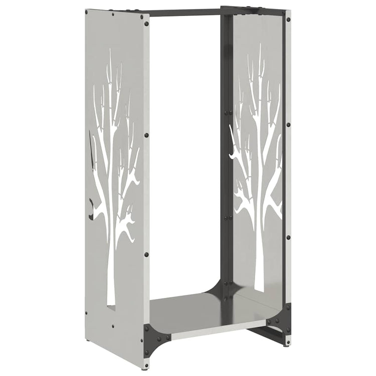 Vidaxx support à bois de chauffage 40x30x80 cm en acier inoxydable