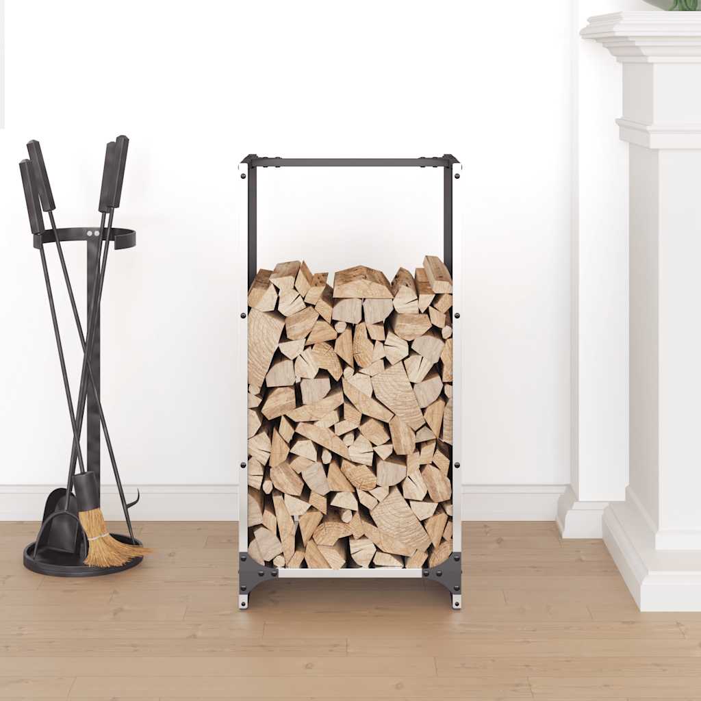 Vidaxx support à bois de chauffage 40x30x80 cm en acier inoxydable