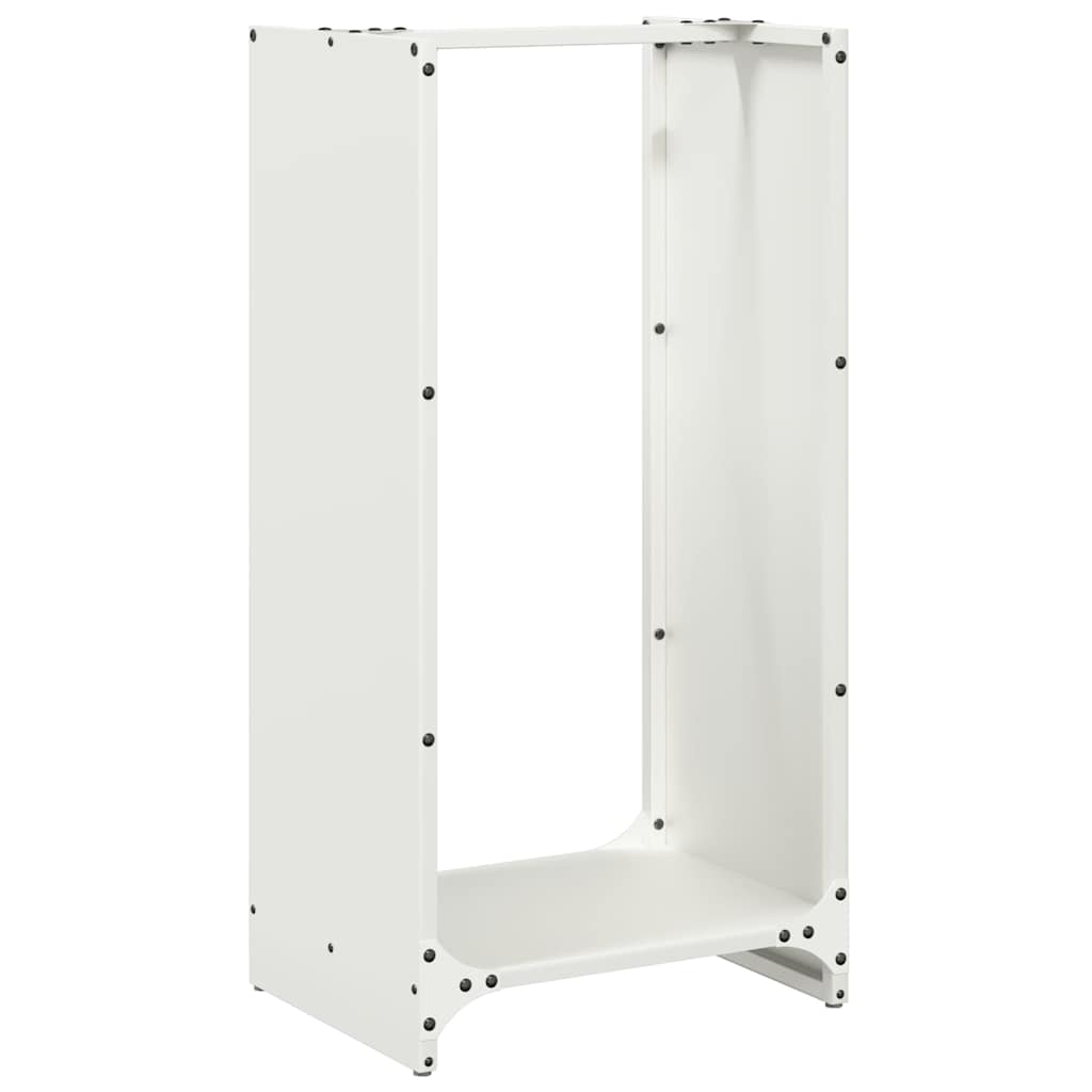 Vidaxx support à bois de chauffage 40x30x80 cm acier laminé à froid blanc