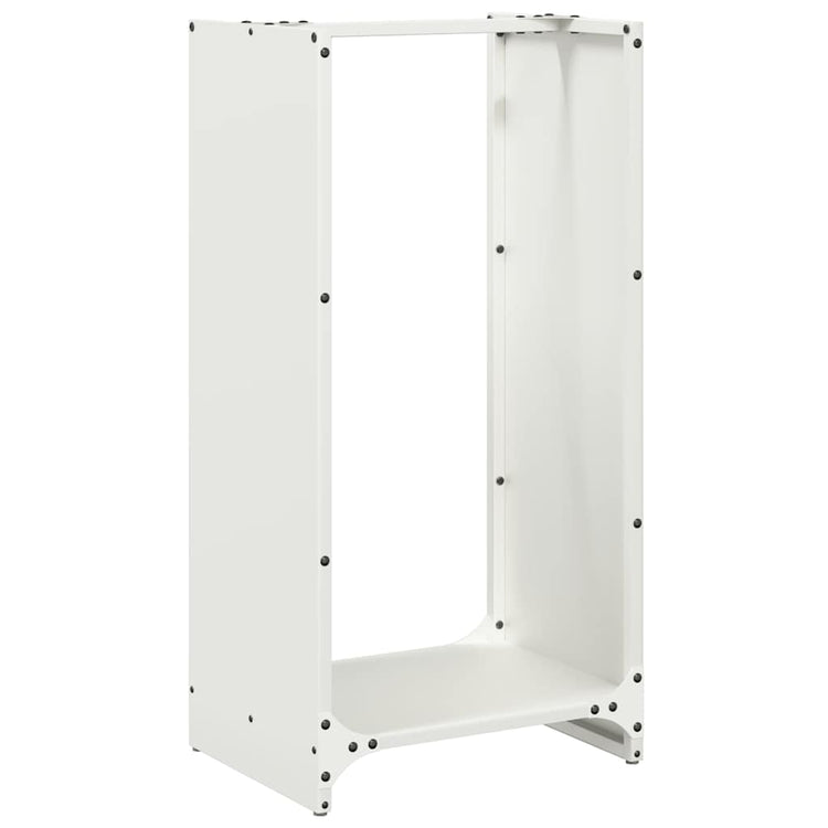 Vidaxx support à bois de chauffage 40x30x80 cm acier laminé à froid blanc
