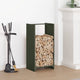 Vidaxx support à bois de chauffage 40x30x80 cm acier laminé à froid vert olive