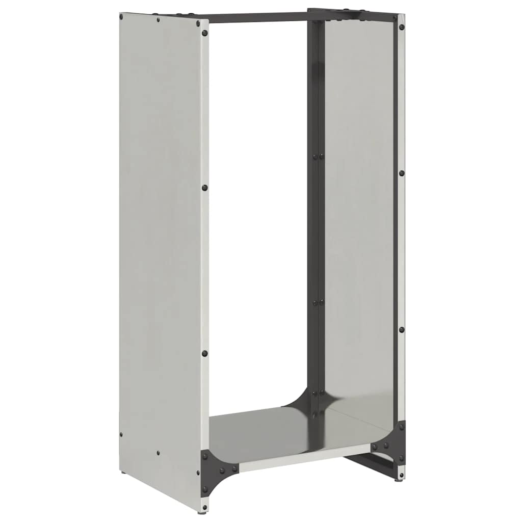 Vidaxx support à bois de chauffage 40x30x80 cm en acier inoxydable